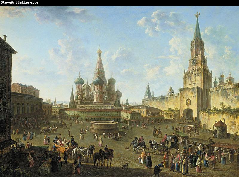 Fedor Yakovlevich Alekseev Red Square in Moscow